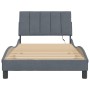 Estructura cama con luces LED terciopelo gris oscuro 100x200 cm de , Camas y somieres - Ref: Foro24-3213764, Precio: 149,96 €...