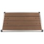 Garden shower tray WPC stainless steel brown 110x62 cm by vidaXL, Shower trays - Ref: Foro24-48204, Price: 102,00 €, Discount: %