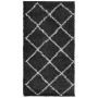 Alfombra de pelo largo moderna PAMPLONA negro y crema 60x110 cm de , Alfombras - Ref: Foro24-375404, Precio: 24,81 €, Descuen...