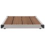 Garden shower tray WPC stainless steel brown 110x62 cm by vidaXL, Shower trays - Ref: Foro24-48204, Price: 102,00 €, Discount: %