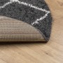 Modern high pile rug PAMPLONA black and cream Ø 80 cm by , Rugs - Ref: Foro24-375419, Price: 24,54 €, Discount: %