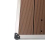 Garden shower tray WPC stainless steel brown 110x62 cm by vidaXL, Shower trays - Ref: Foro24-48204, Price: 102,00 €, Discount: %