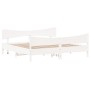 Solid white pine wood headboard bed frame 180x200 cm by , Beds and slatted bases - Ref: Foro24-3216373, Price: 256,19 €, Disc...