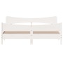 Solid white pine wood headboard bed frame 180x200 cm by , Beds and slatted bases - Ref: Foro24-3216373, Price: 256,19 €, Disc...