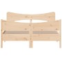 Estructura de cama con cabecero madera de pino blanco 150x200cm de , Camas y somieres - Ref: Foro24-3216378, Precio: 204,76 €...