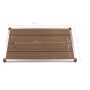 Garden shower tray WPC stainless steel brown 110x62 cm by vidaXL, Shower trays - Ref: Foro24-48204, Price: 102,00 €, Discount: %