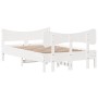 Estructura de cama con cabecero madera pino blanco 120x190 cm de , Camas y somieres - Ref: Foro24-3216400, Precio: 197,45 €, ...