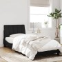 Estructura de cama con cabecero de terciopelo negro 90x200 cm de , Camas y somieres - Ref: Foro24-3207827, Precio: 141,82 €, ...