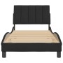 Bed frame with black velvet headboard 90x200 cm by , Beds and slatted bases - Ref: Foro24-3207827, Price: 141,82 €, Discount: %