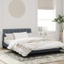 Dark gray velvet bed frame with headboard 140x200 cm by , Beds and slatted bases - Ref: Foro24-3207850, Price: 205,99 €, Disc...