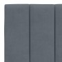 Dark gray velvet bed frame with headboard 140x200 cm by , Beds and slatted bases - Ref: Foro24-3207850, Price: 205,99 €, Disc...