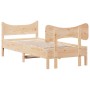 Estructura de cama con cabecero madera maciza pino 90x190 cm de , Camas y somieres - Ref: Foro24-3216402, Precio: 130,62 €, D...