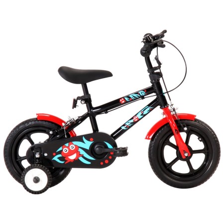 Children's bicycle 12 inches black and red by vidaXL, bikes - Ref: Foro24-92174, Price: 130,99 €, Discount: %