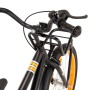 Bicicleta niños y portaequipajes delantero 18" negro y naranja de vidaXL, Bicicletas - Ref: Foro24-92191, Precio: 234,58 €, D...