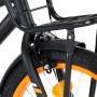 Bicicleta niños y portaequipajes delantero 18" negro y naranja de vidaXL, Bicicletas - Ref: Foro24-92191, Precio: 234,58 €, D...