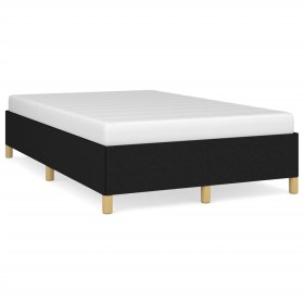 Black fabric bed frame 120x190 cm by , Beds and slatted bases - Ref: Foro24-379517, Price: 116,99 €, Discount: %