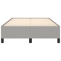 Estructura de cama tela gris claro 120x190 cm de , Camas y somieres - Ref: Foro24-379508, Precio: 115,45 €, Descuento: %