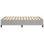 Estructura de cama tela gris claro 120x190 cm de , Camas y somieres - Ref: Foro24-379508, Precio: 115,45 €, Descuento: %