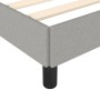 Light gray fabric bed frame 120x190 cm by , Beds and slatted bases - Ref: Foro24-379508, Price: 115,45 €, Discount: %