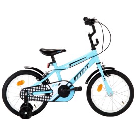 16-inch black and blue bicycle for children by vidaXL, bikes - Ref: Foro24-92178, Price: 168,27 €, Discount: %