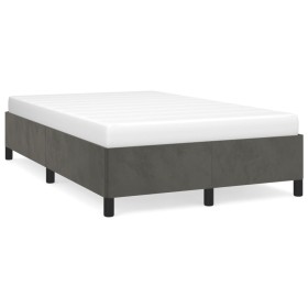 Dark gray velvet bed frame 120x190 cm by , Beds and slatted bases - Ref: Foro24-379529, Price: 115,99 €, Discount: %