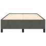 Estructura de cama terciopelo gris oscuro 120x190 cm de , Camas y somieres - Ref: Foro24-379529, Precio: 115,99 €, Descuento: %