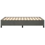 Estructura de cama terciopelo gris oscuro 120x190 cm de , Camas y somieres - Ref: Foro24-379529, Precio: 115,99 €, Descuento: %