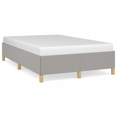 Estructura de cama tela gris claro 120x190 cm de , Camas y somieres - Ref: Foro24-379515, Precio: 116,52 €, Descuento: %