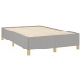 Light gray fabric bed frame 120x190 cm by , Beds and slatted bases - Ref: Foro24-379515, Price: 116,99 €, Discount: %