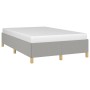 Estructura de cama tela gris claro 120x190 cm de , Camas y somieres - Ref: Foro24-379515, Precio: 116,52 €, Descuento: %