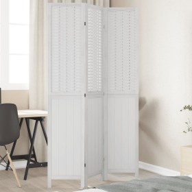 White Paulownia solid wood 3-panel dividing screen by , Room dividers - Ref: Foro24-358719, Price: 90,99 €, Discount: %