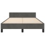 Estructura cama con cabecero terciopelo gris oscuro 120x190 cm de , Camas y somieres - Ref: Foro24-379548, Precio: 111,28 €, ...