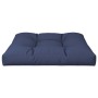 Navy blue fabric pallet sofa cushion 80x80x12 cm by , Cushions for chairs and sofas - Ref: Foro24-377897, Price: 42,79 €, Dis...