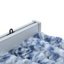 Blue and white chenille fly curtain 100x230 cm by , Mosquito nets for windows - Ref: Foro24-377372, Price: 65,09 €, Discount: %