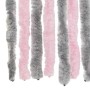 Silver gray and pink chenille fly curtain 100x230 cm by , Mosquito nets for windows - Ref: Foro24-377366, Price: 62,44 €, Dis...