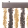 Dark brown and beige chenille fly curtain 56x185 cm by , Mosquito nets for windows - Ref: Foro24-377353, Price: 35,10 €, Disc...