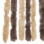 Dark brown and beige chenille fly curtain 56x185 cm by , Mosquito nets for windows - Ref: Foro24-377353, Price: 35,10 €, Disc...