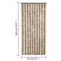 Dark brown and beige chenille fly curtain 56x185 cm by , Mosquito nets for windows - Ref: Foro24-377353, Price: 35,10 €, Disc...