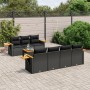 8-piece garden sofa set and black synthetic rattan cushions by , Garden sets - Ref: Foro24-3226643, Price: 515,51 €, Discount: %