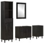 Bathroom cabinet set 4 pieces solid mango wood by , Bathroom furniture - Ref: Foro24-3206295, Price: 414,99 €, Discount: %