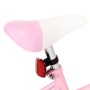 Children's bicycle with front luggage rack 16" white and pink by vidaXL, bikes - Ref: Foro24-92195, Price: 201,99 €, Discount: %