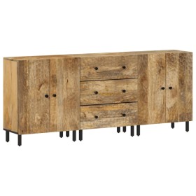 3-piece sideboard solid mango wood 60x33x75 cm by , Sideboards - Ref: Foro24-3206288, Price: 588,99 €, Discount: %