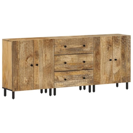 3-teiliges Sideboard aus massivem Mangoholz 60x33x75 cm von , Sideboards - Ref: Foro24-3206288, Preis: 590,96 €, Rabatt: %