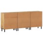 3-teiliges Sideboard aus massivem Mangoholz 60x33x75 cm von , Sideboards - Ref: Foro24-3206288, Preis: 590,96 €, Rabatt: %