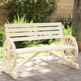 2-seater garden bench solid fir wood by , Garden chairs - Ref: Foro24-365103, Price: 137,99 €, Discount: %