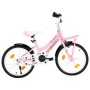 Bicicleta niños y portaequipajes delantero 18" rosa y negra de vidaXL, Bicicletas - Ref: Foro24-92196, Precio: 236,02 €, Desc...