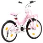 Bicicleta niños y portaequipajes delantero 18" rosa y negra de vidaXL, Bicicletas - Ref: Foro24-92196, Precio: 236,02 €, Desc...