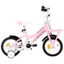 Bicicleta niños y portaequipajes delantero 12" blanca y rosa de vidaXL, Bicicletas - Ref: Foro24-92193, Precio: 139,91 €, Des...