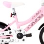 Bicicleta niños y portaequipajes delantero 12" blanca y rosa de vidaXL, Bicicletas - Ref: Foro24-92193, Precio: 139,91 €, Des...