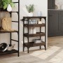 Oak brown engineered wood kitchen cart 53x20x76 cm by , Kitchen and dining carts - Ref: Foro24-842355, Price: 53,11 €, Discou...